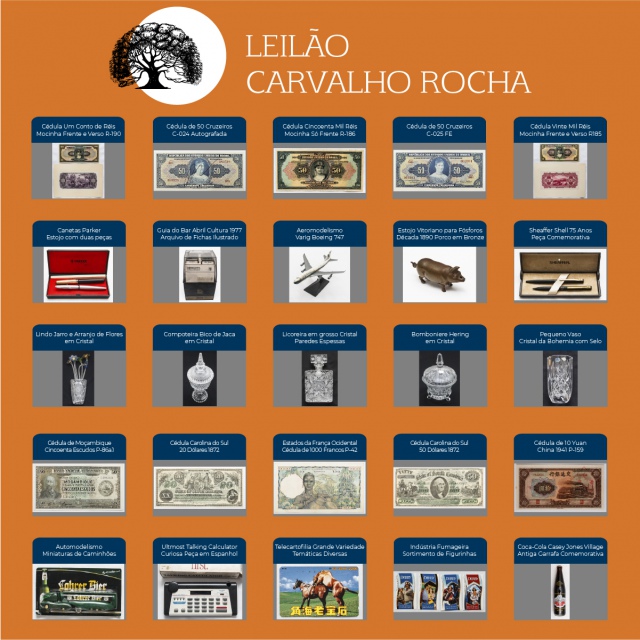 Leilão Carvalho Rocha - Numismática, Colecionismo e Livros
