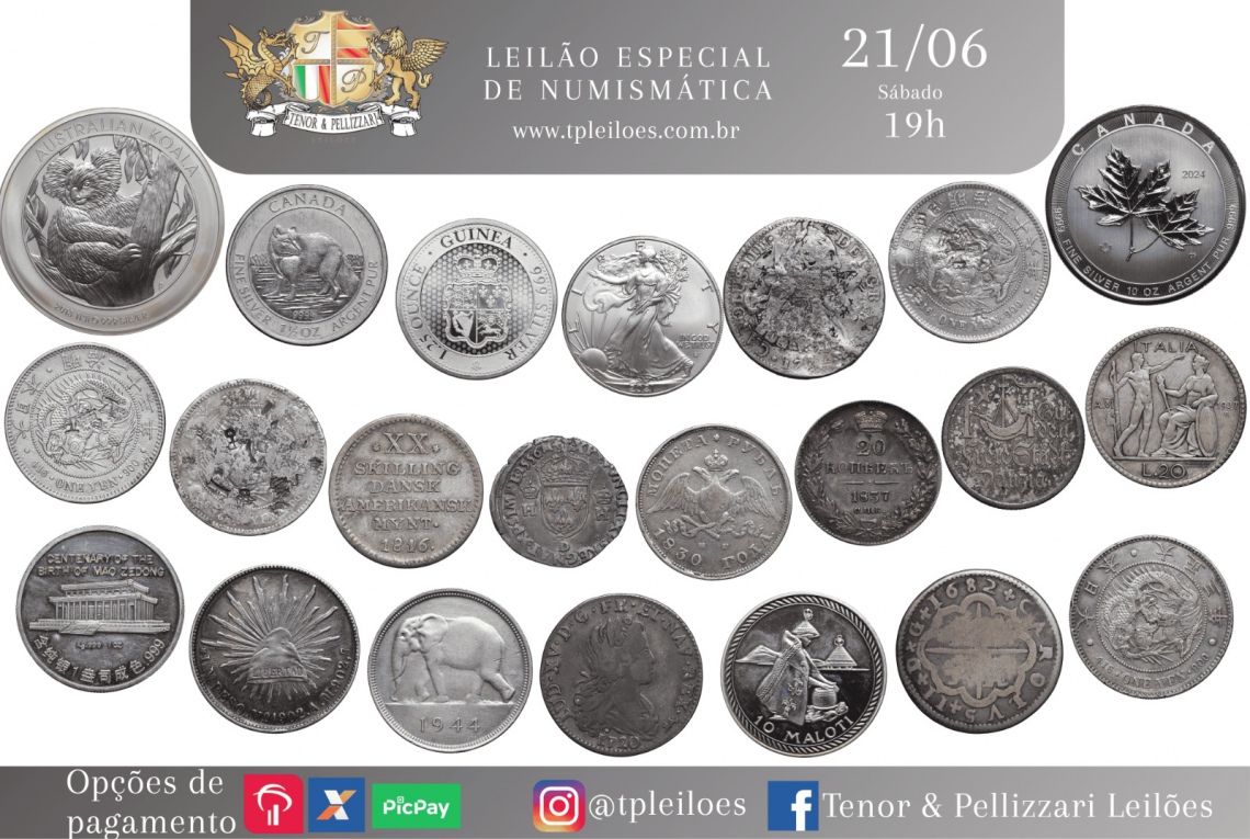 LEILÃO ESPECIAL DE NUMISMÁTICA