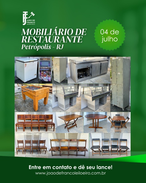 MOBILIÁRIO DE RESTAURANTE - PETRÓPOLIS - RJ