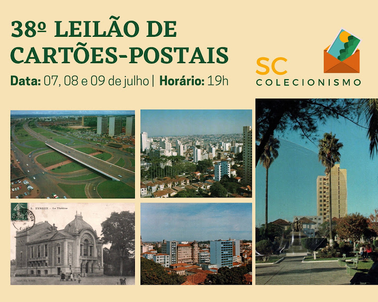 38º LEILÃO DE CARTÕES POSTAIS