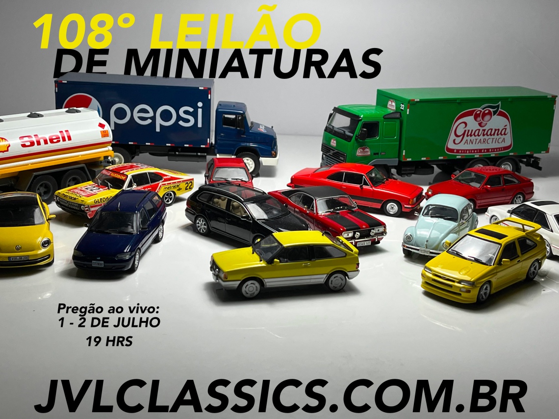 108º Leilão de Miniaturas JVL Classics -  Carros e Caminhões Nacionais