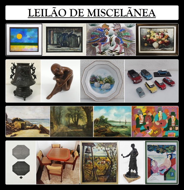 LEILÃO DE MISCELÂNEA - ARTE, ANTIGUIDADES, COLECIONISMO, BIJOUX E SEMI-JOIAS