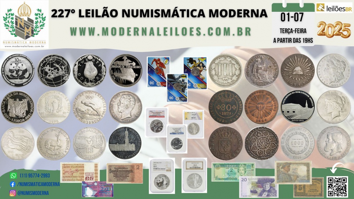 227º LEILÃO NUMISMÁTICA MODERNA