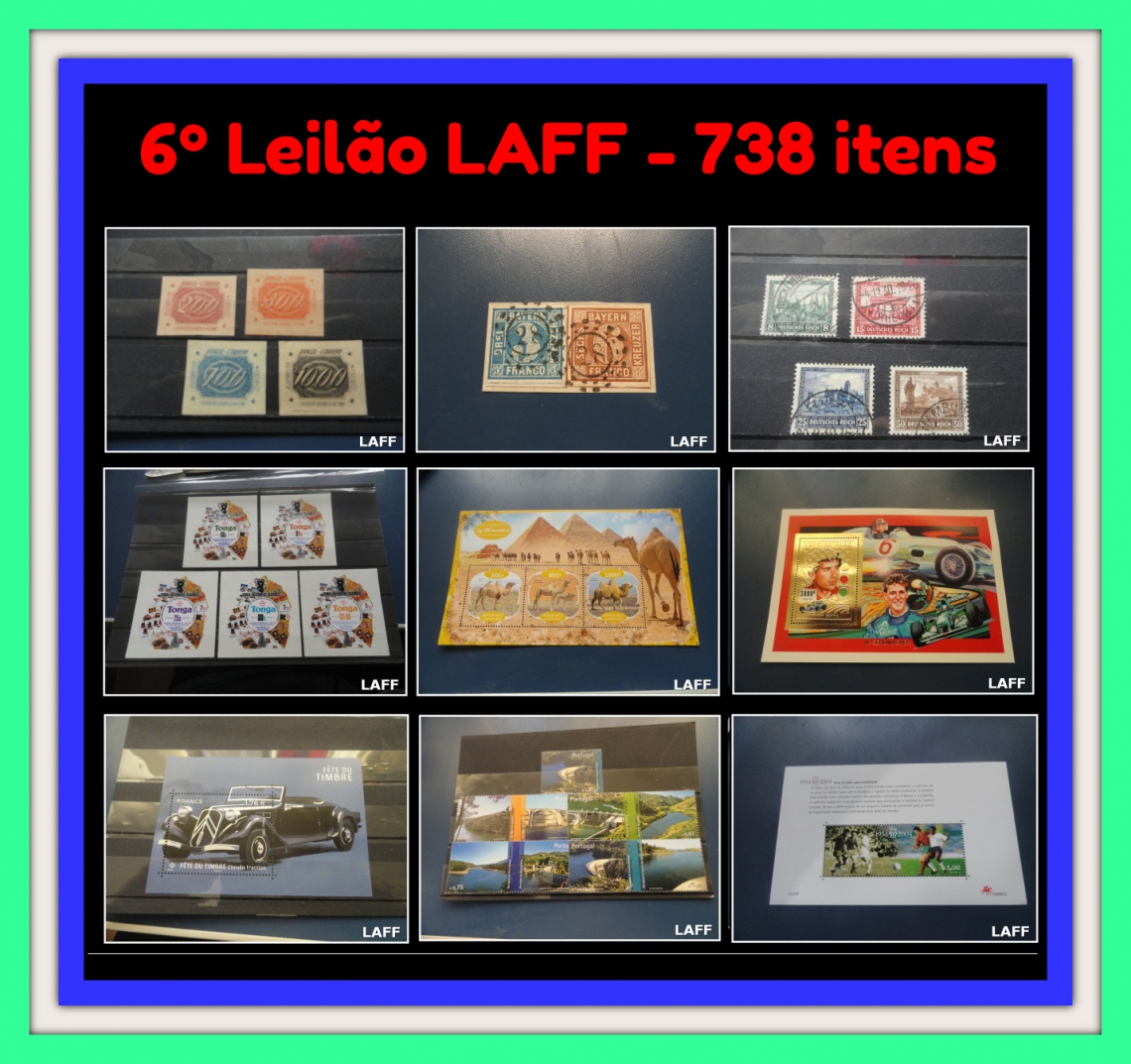 6º LEILÃO LAFF-Filatelia - Premium Colecionismo