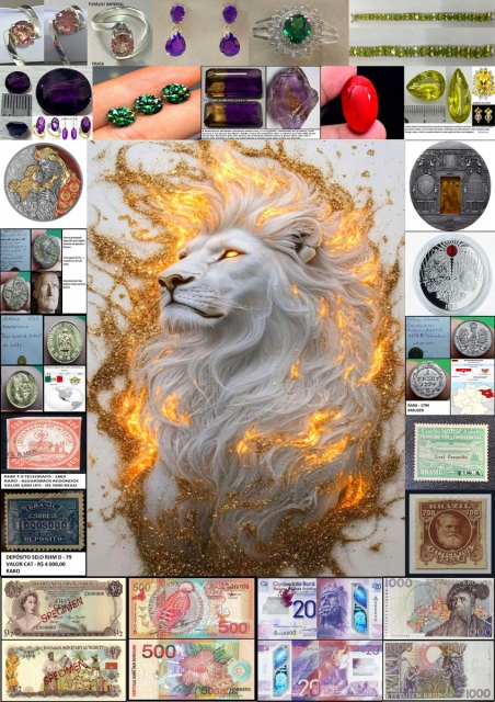 203º LEILÃO COINS E STAMPS - SELOS, MOEDAS, PEDRAS PRECIOSAS E CÉDULAS PARA SUA COLEÇÃO!!