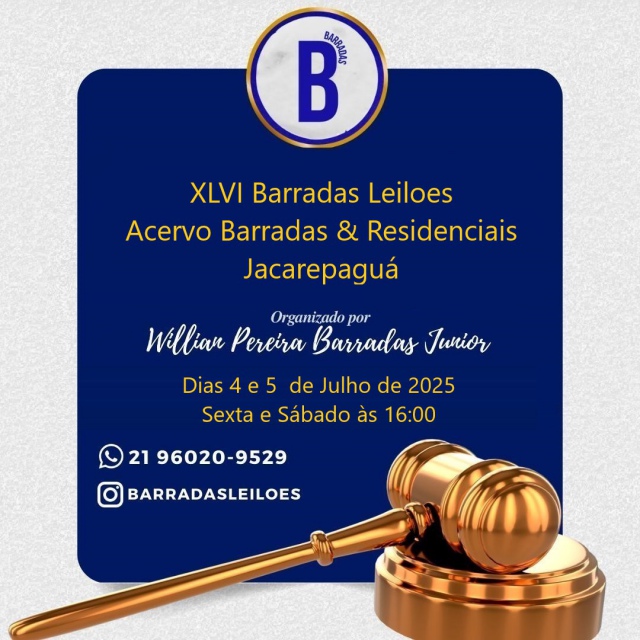 XLVI Barradas Leiloes - Acervo Barradas & Residenciais - Jacarepaguá