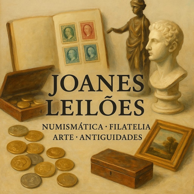 LEILÃO DE ARTE E ANTIGUIDADES, DOCUMENTOS,POSTAIS,BLOCOS ESTRANGEIROS,SELOS,MOEDAS ,CEDULAS ENTRE OU