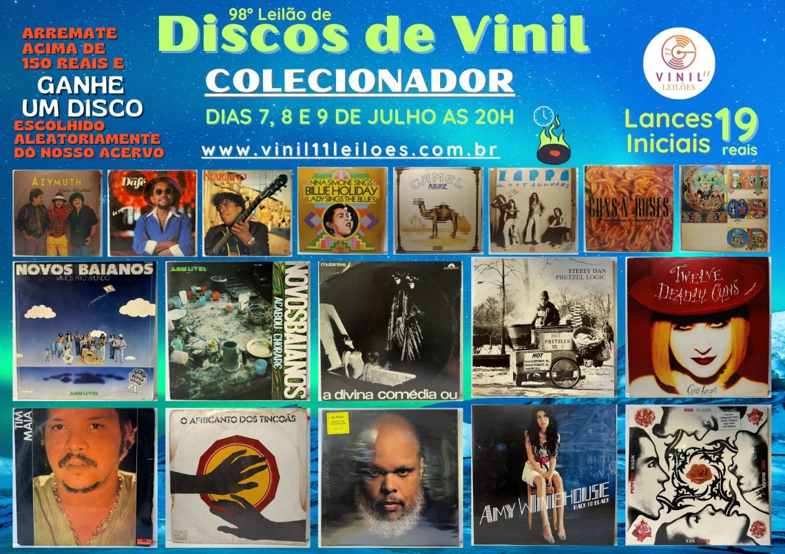 98º LEILÃO DE DISCO DE VINIL - COLECIONADOR
