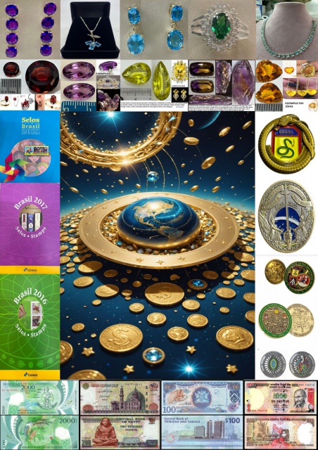 145º LEILÃO UNIVERSO DAS COLEÇÕES - NUMISMÁTICA, FILATELIA, PEDRAS BRUTAS E PRECIOSAS!