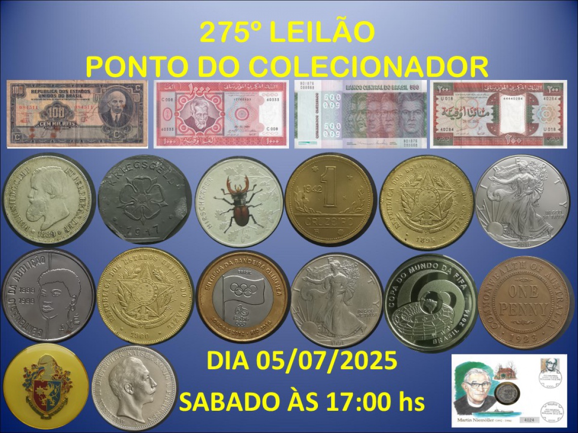 275º LEILÃO PONTO DO COLECIONADOR