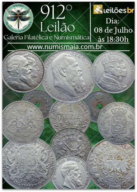 912. Leilão Galeria Filatélica e Numismática