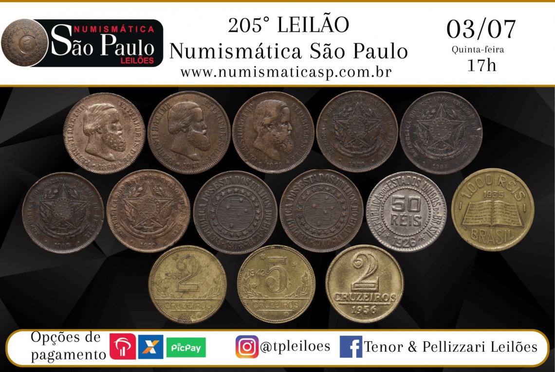 205º LEILÃO NUMISMÁTICA SÃO PAULO