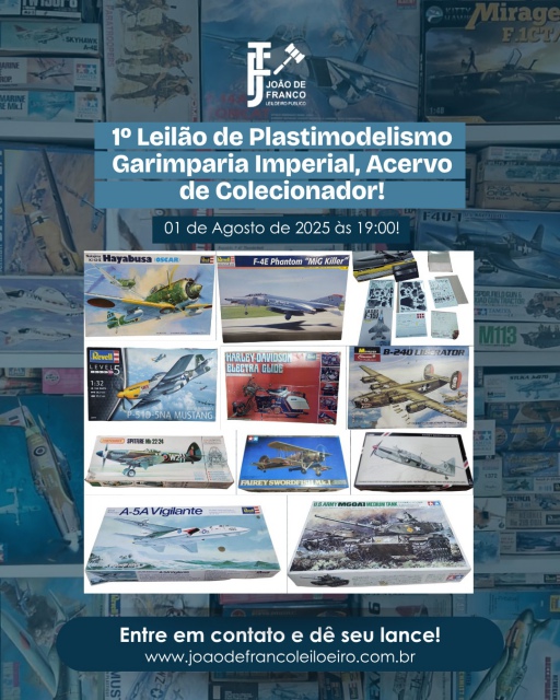 1º LEILÃO DE PLASTIMODELISMO GARIMPARIA IMPERIAL ACERVO DE COLECIONADOR