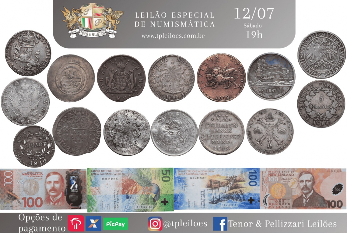 LEILÃO ESPECIAL DE NUMISMÁTICA