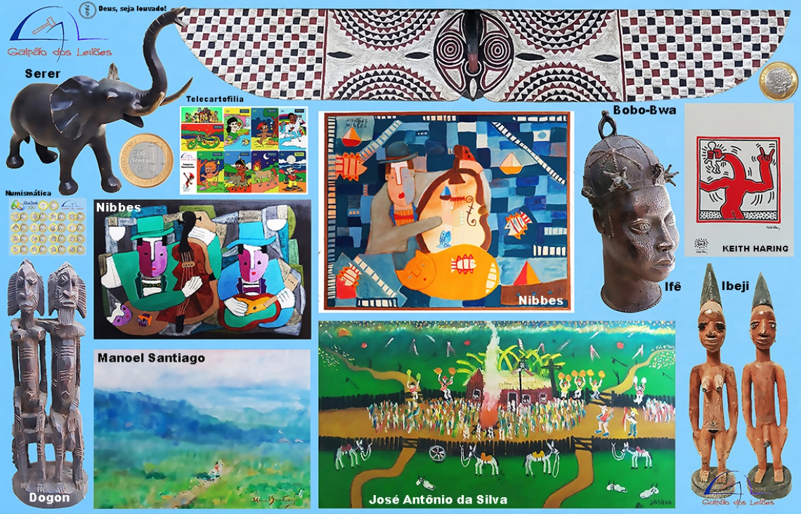 LEILÃO DE ARTE, DECORAÇÃO e COLECIONISMO (destaque p/ Tribal Africana), 9 e 11 de agosto/2025.