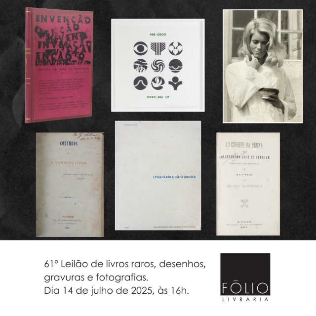 61º Leilão de Livros Raros, Desenhos, Gravuras e Fotografias - 14/07/2025 às 16h00