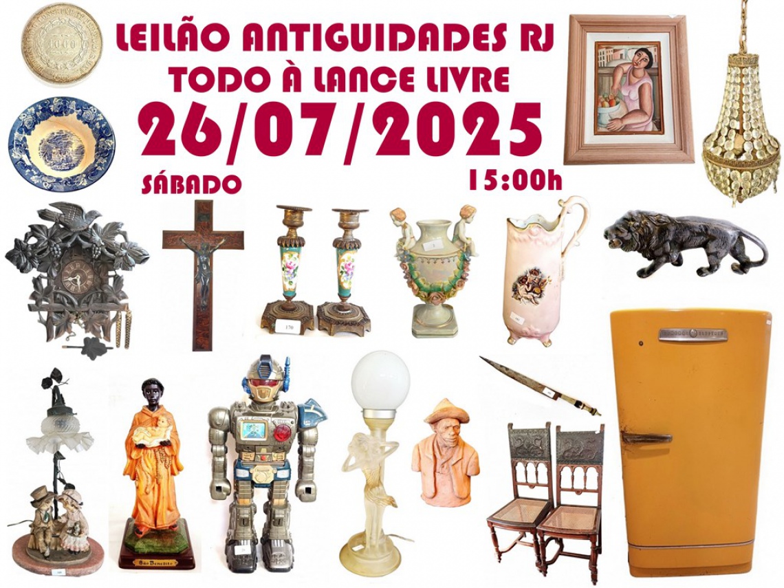 LEILÃO ANTIGUIDADES RJ