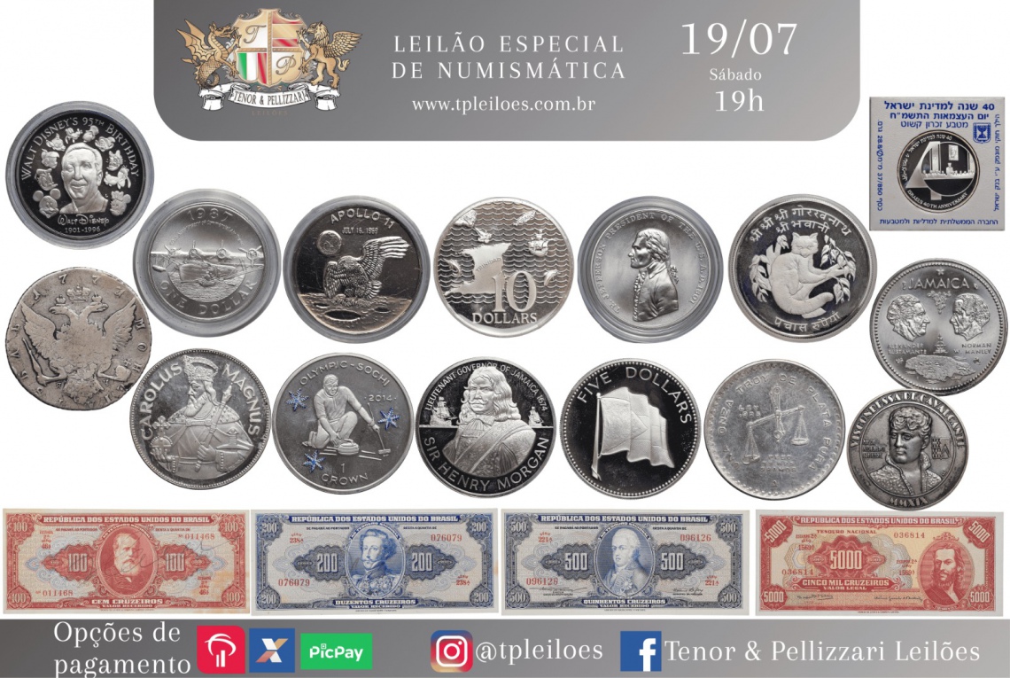 LEILÃO ESPECIAL DE NUMISMÁTICA