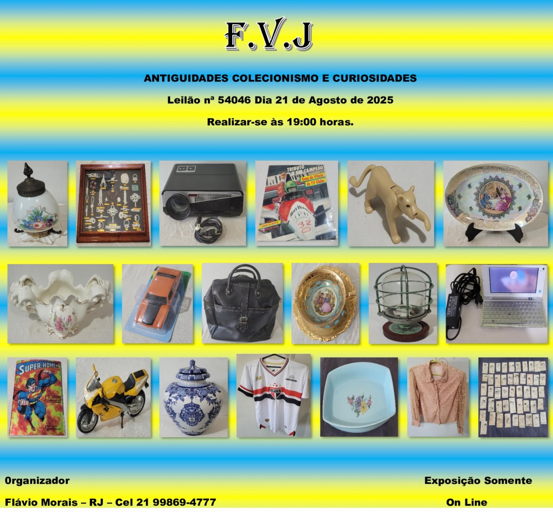 LEILÃO DE ARTE E ANTIGUIDADES F V. J.