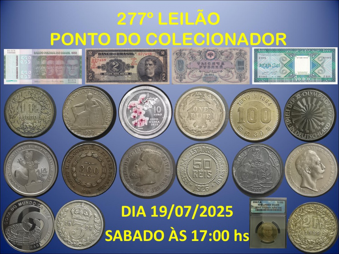 277º LEILÃO PONTO DO COLECIONADOR