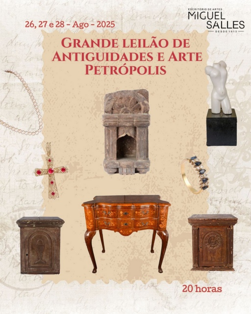 Grande Leilão de Antiguidades e Arte Agosto - Petrópolis
