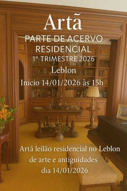 LEILÃO RESIDENCIAL NO LEBLON DE ARTE E ANTIGUIDADES