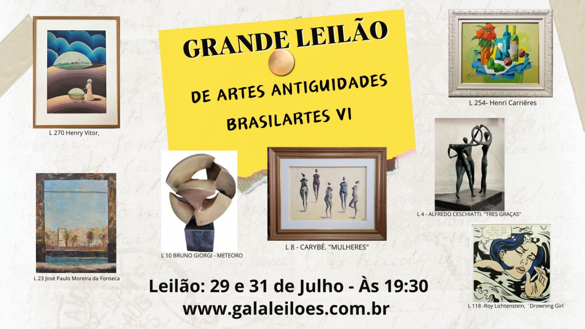 GRANDE LEILÃO DE ARTES ANTIGUIDADES BRASILARTESVII