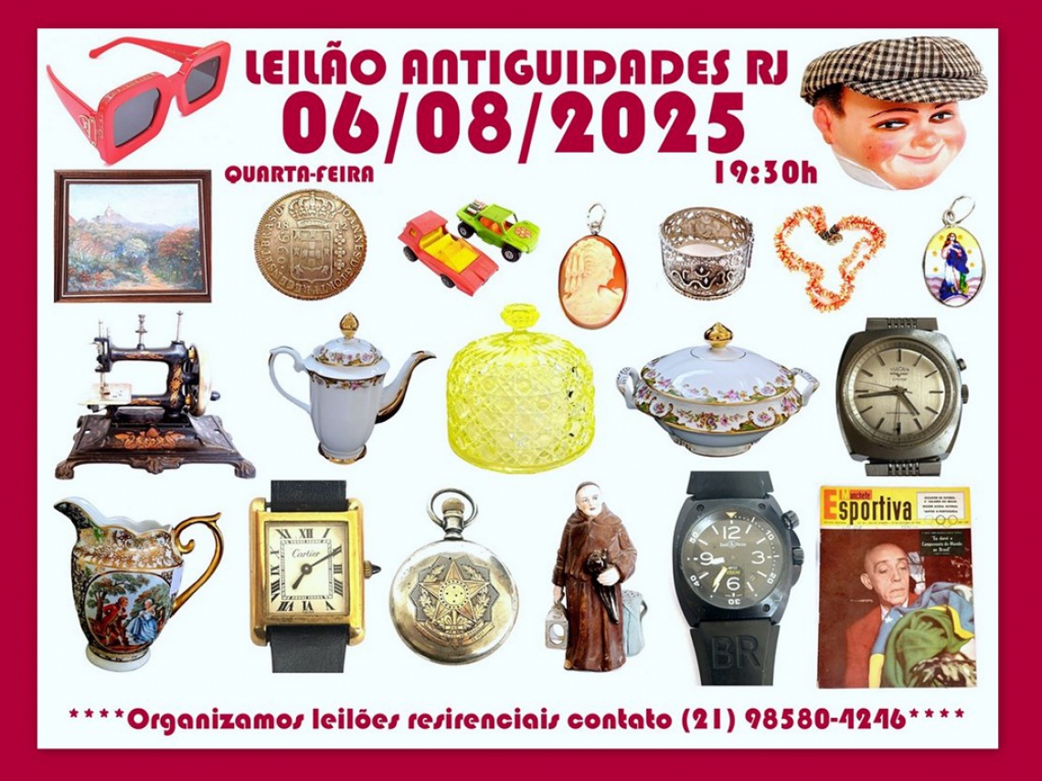 LEILÃO ANTIGUIDADES RJ