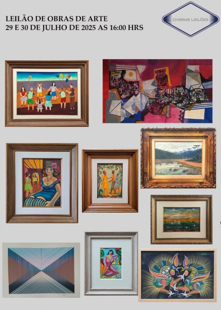 LEILÃO DE OBRAS DE ARTE