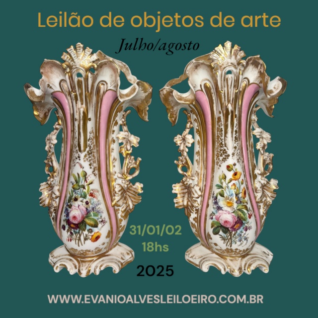 LEILÃO DE OBJETOS DE ARTE, MOBILIARIO E ANTIGUIDADES