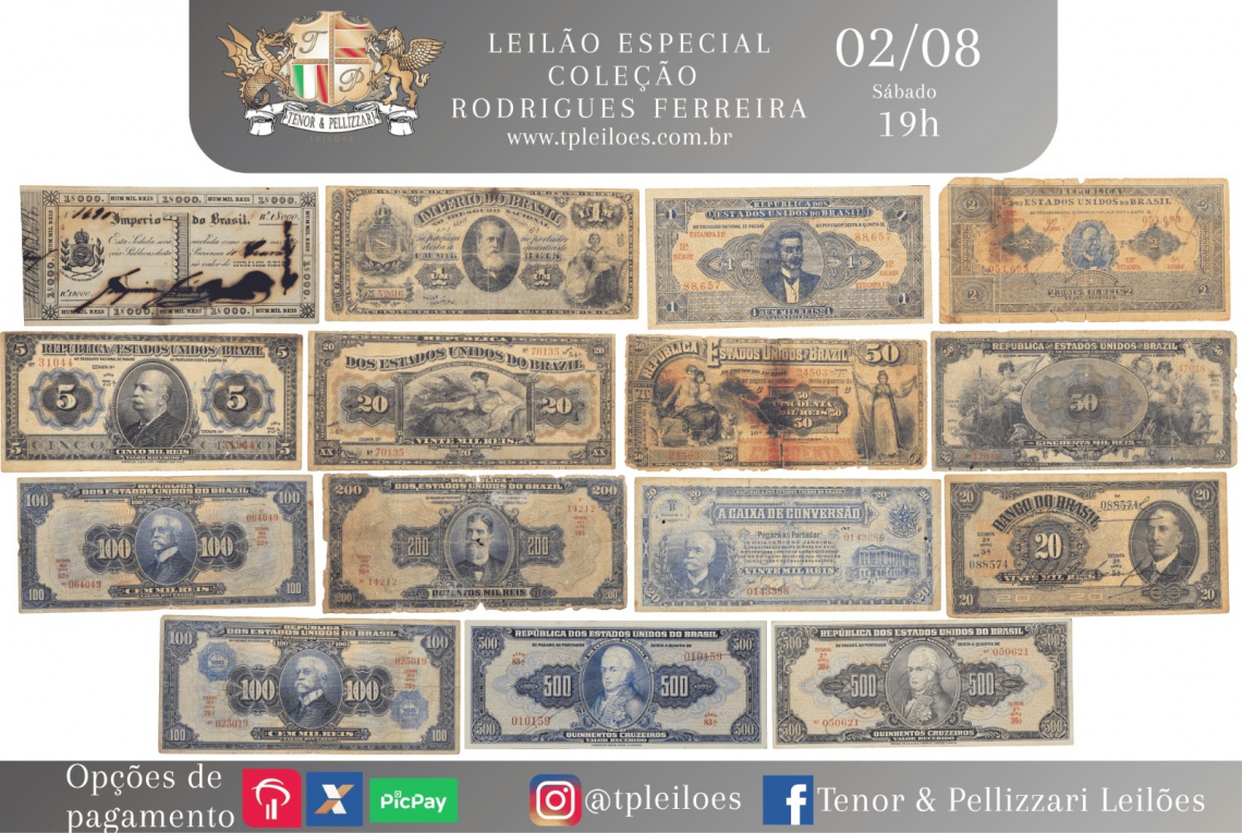 LEILÃO ESPECIAL - Coleção Rodrigues Ferreira
