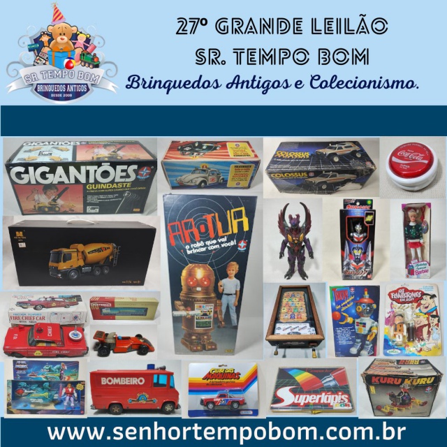 27º GRANDE LEILÃO DE BRINQUEDOS E COLECIONÁVEIS.