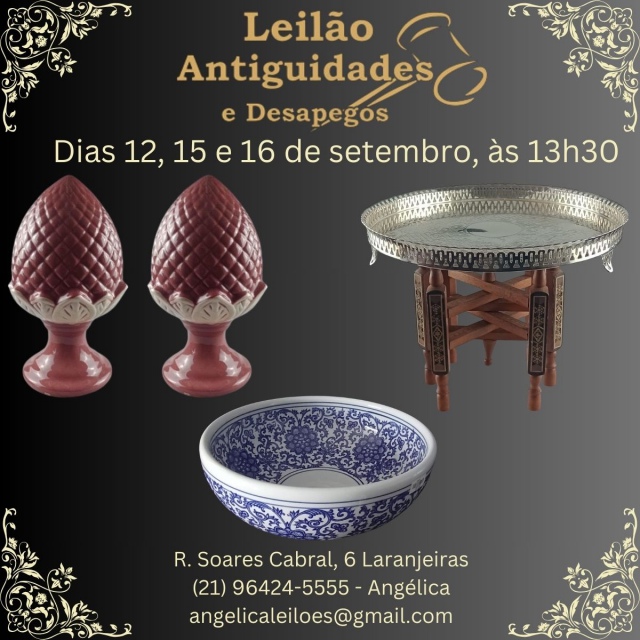 LEILÃO ANTIGUIDADES  E DESAPEGOS - ESPÓLIO DO FLAMENGO E COMITENTES DIVERSOS - SETEMBRO 2025