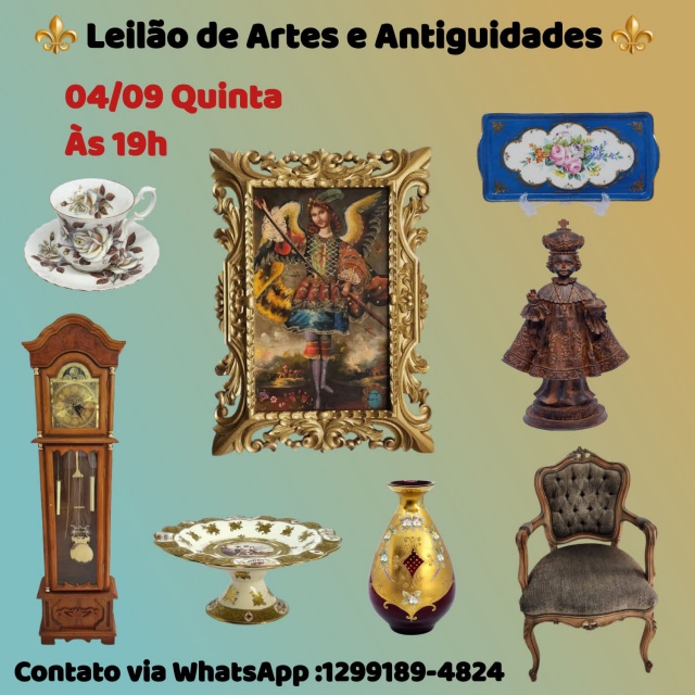 LEILÃO DE ARTE E ANTIGUIDADES - ANTIQUÁRIO ENCONTRO DAS ARTES