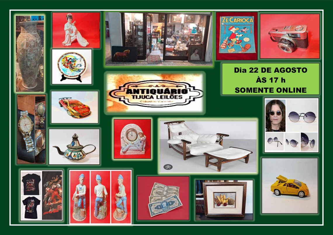ANTIQUÁRIO TIJUCA LEILÕES - LEILÃO DE ARTE E ANTIGUIDADES