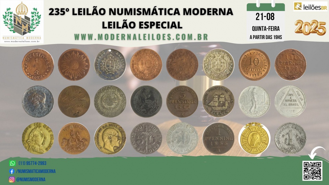 235º LEILÃO NUMISMÁTICA MODERNA