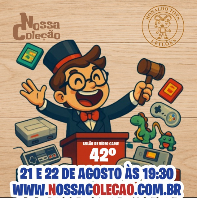 42º LEILÃO DE VIDEO GAMES, CARTUCHOS, ACESSÓRIOS E MUITO MAIS...