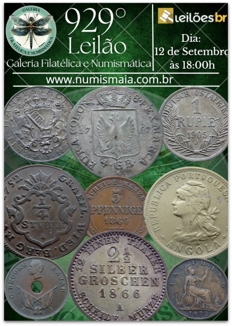929. Leilão Galeria Filatélica e Numismática