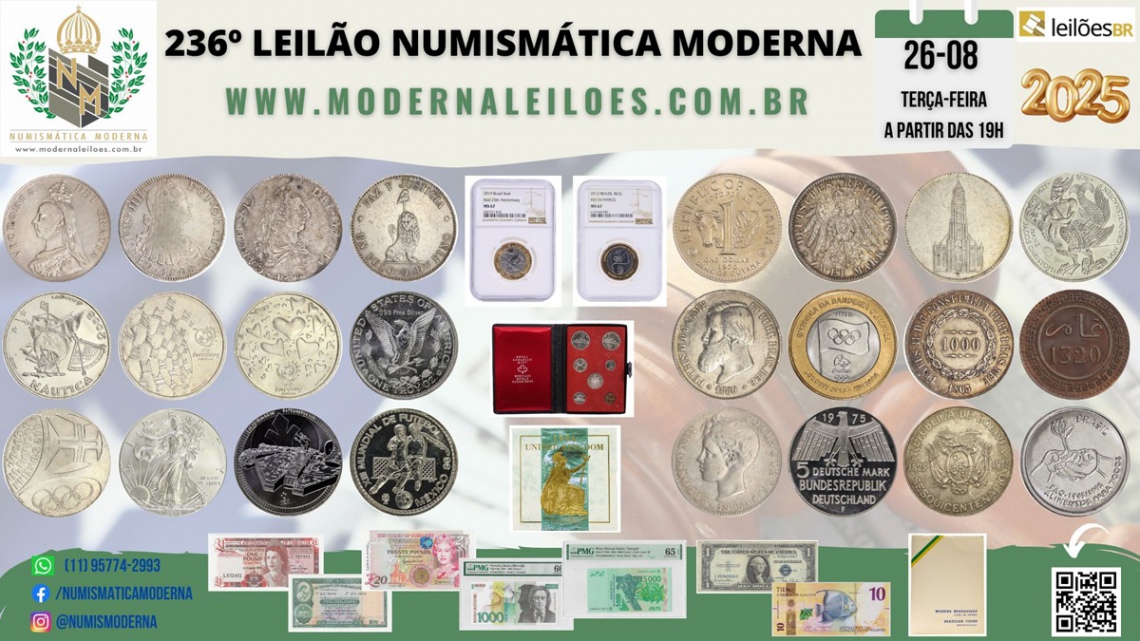 236º LEILÃO NUMISMÁTICA MODERNA