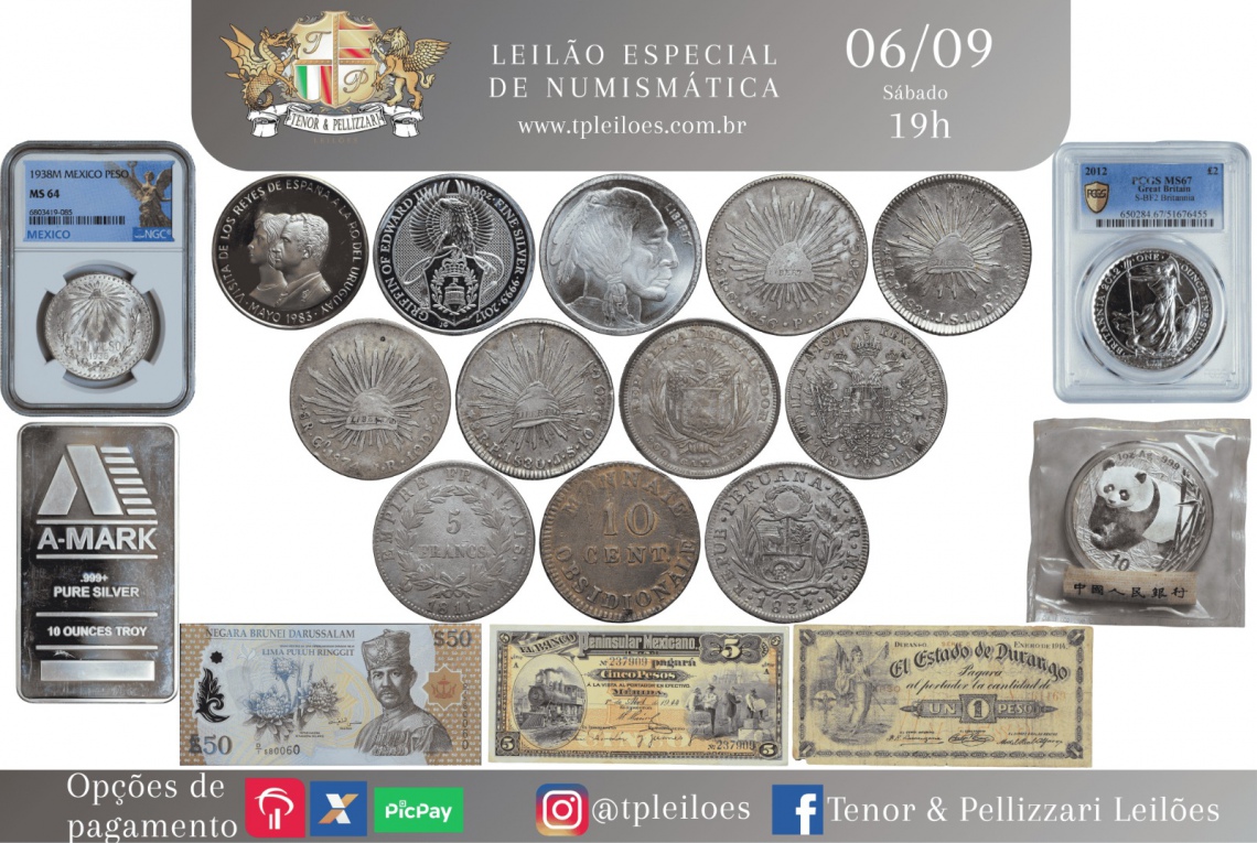 LEILÃO ESPECIAL DE NUMISMÁTICA