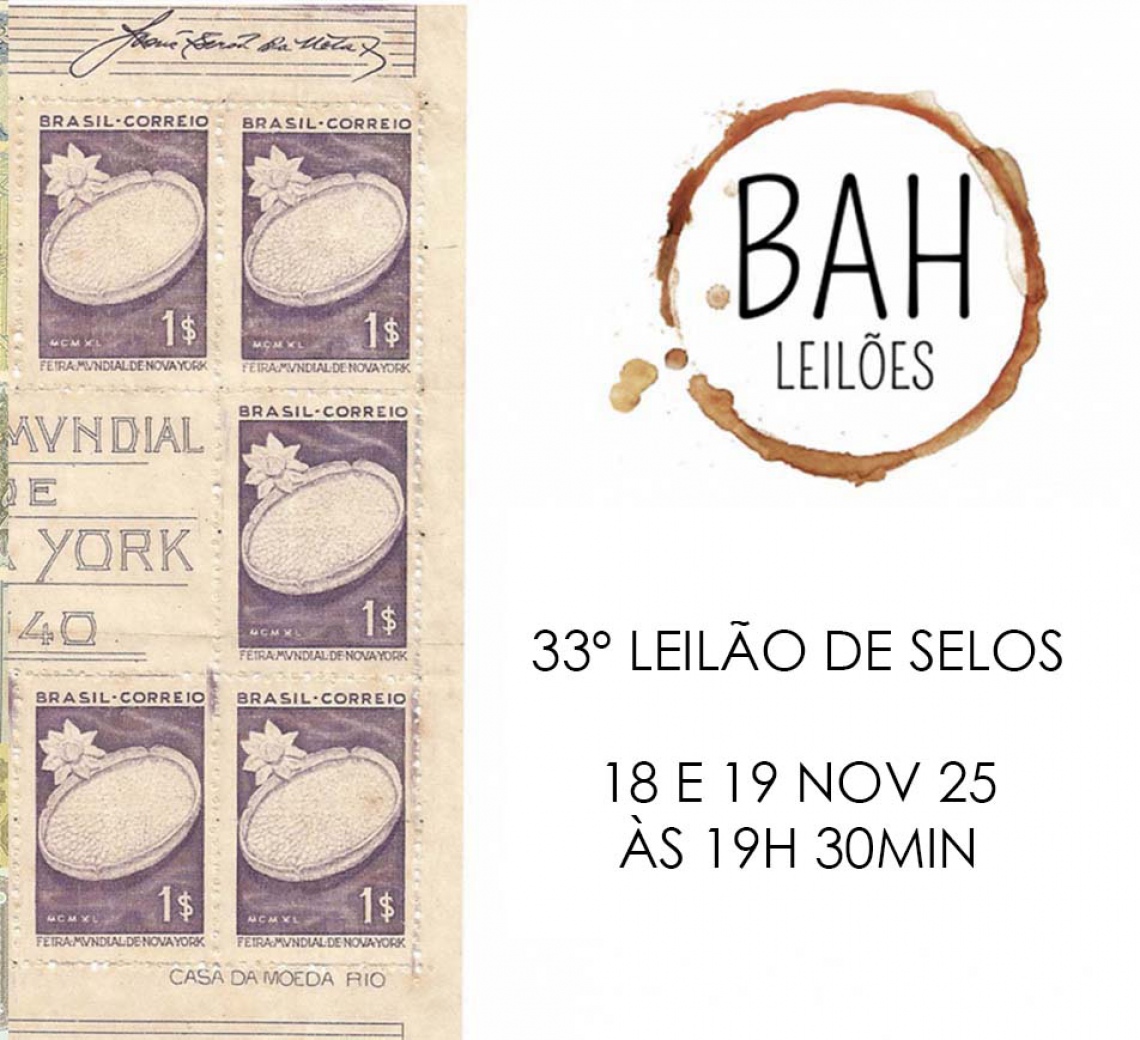 33º BAH LEILÕES - FILATELIA