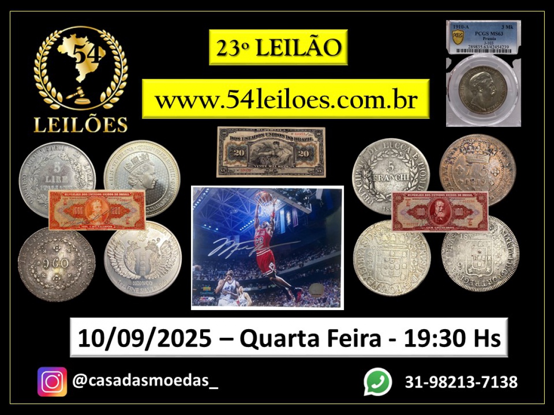 23º LEILÃO DE NUMISMÁTICA