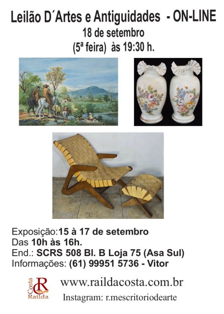 LEILÃO - D´ARTES E ANTIGUIDADES