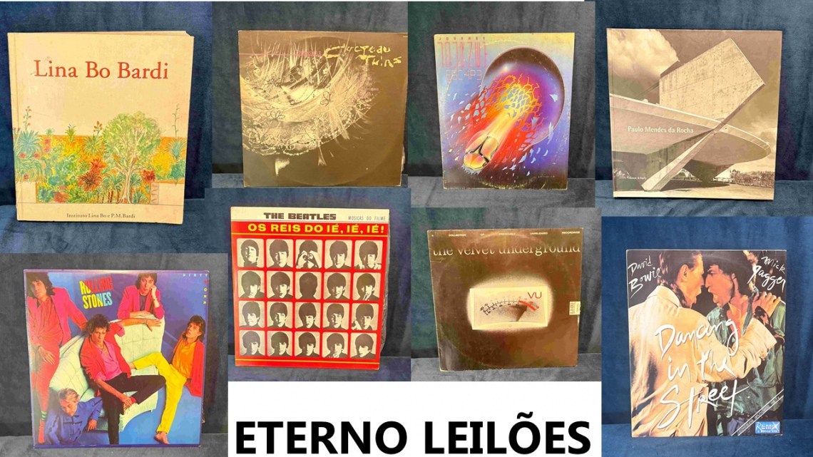 LEILÃO DISCOS DE VINIL E LIVROS