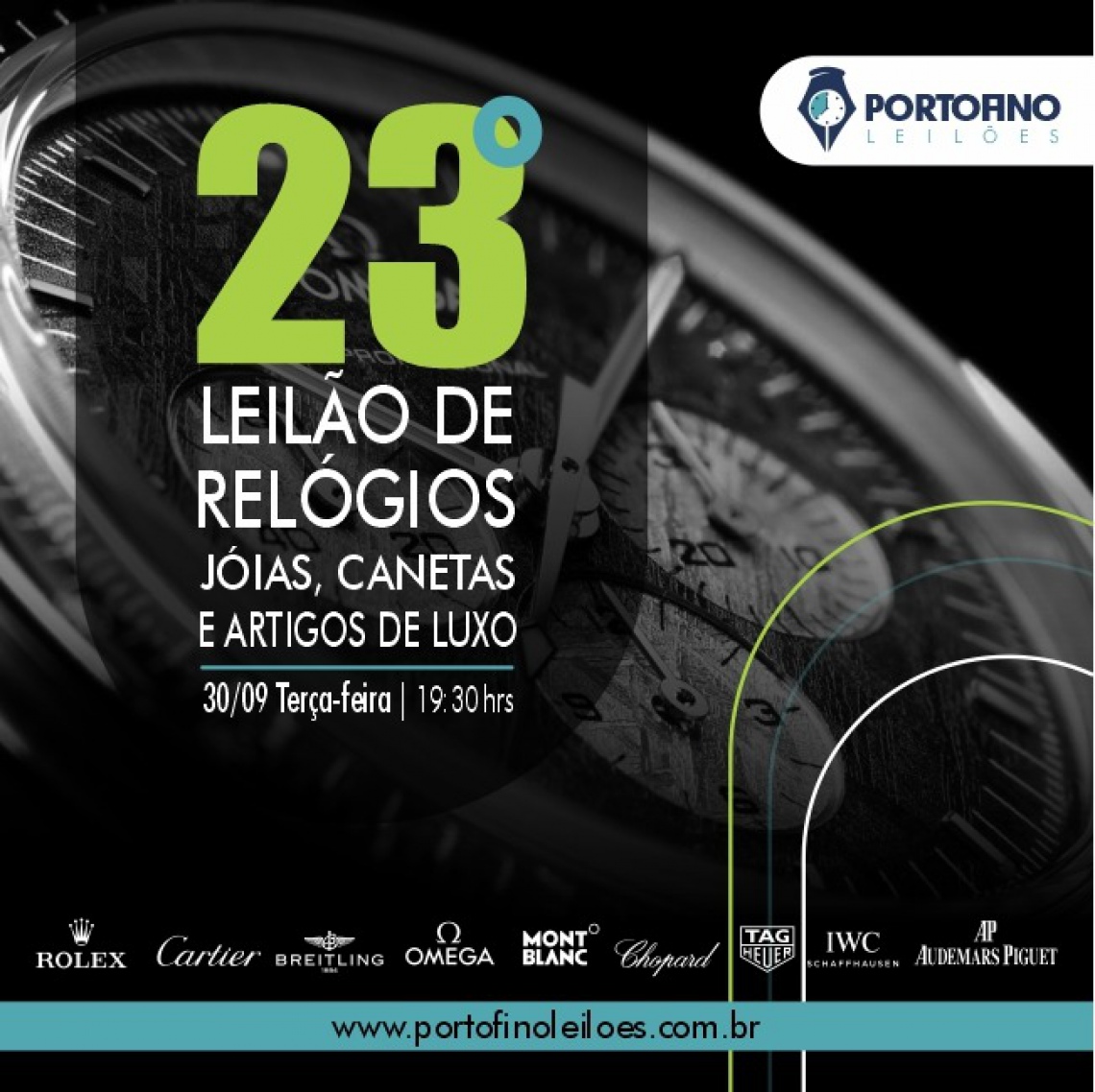 23º LEILÃO DE RELÓGIOS, JOIAS E ARTIGOS DE LUXO.