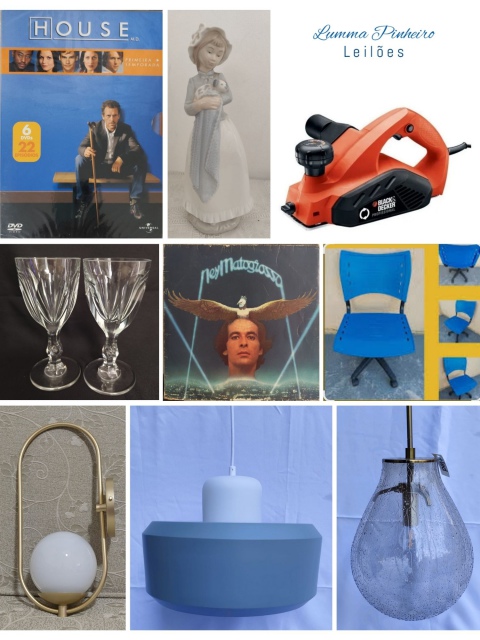 43º Leilão - Lustres/Luminárias NOVOS - Renda revertida para ONG Assoc. da Medula Óssea + Diversos
