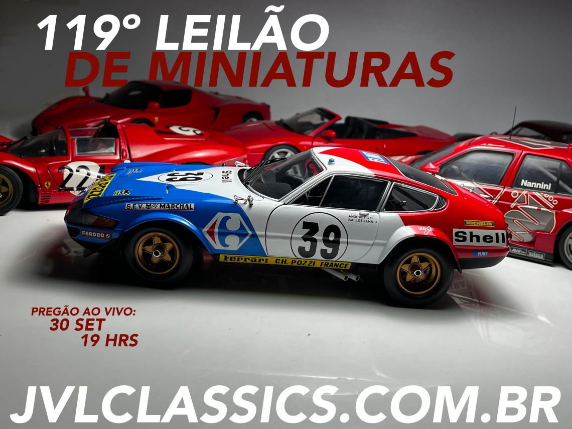 119º Leilão de Miniaturas JVL Classics - 1/18 Sport Cars