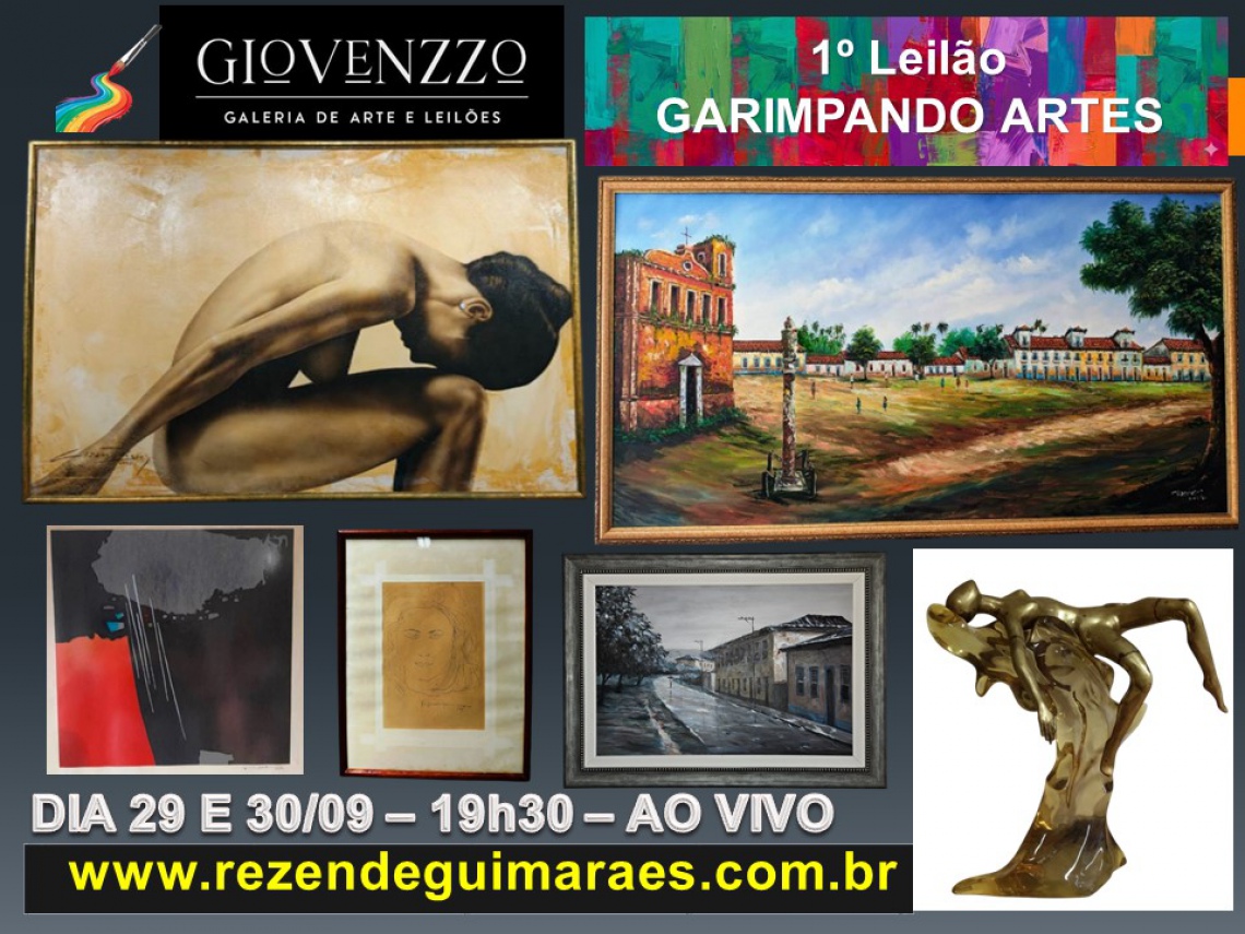 1º LEILÃO GARIMPANDO  A ARTE I - GIOVENZZO
