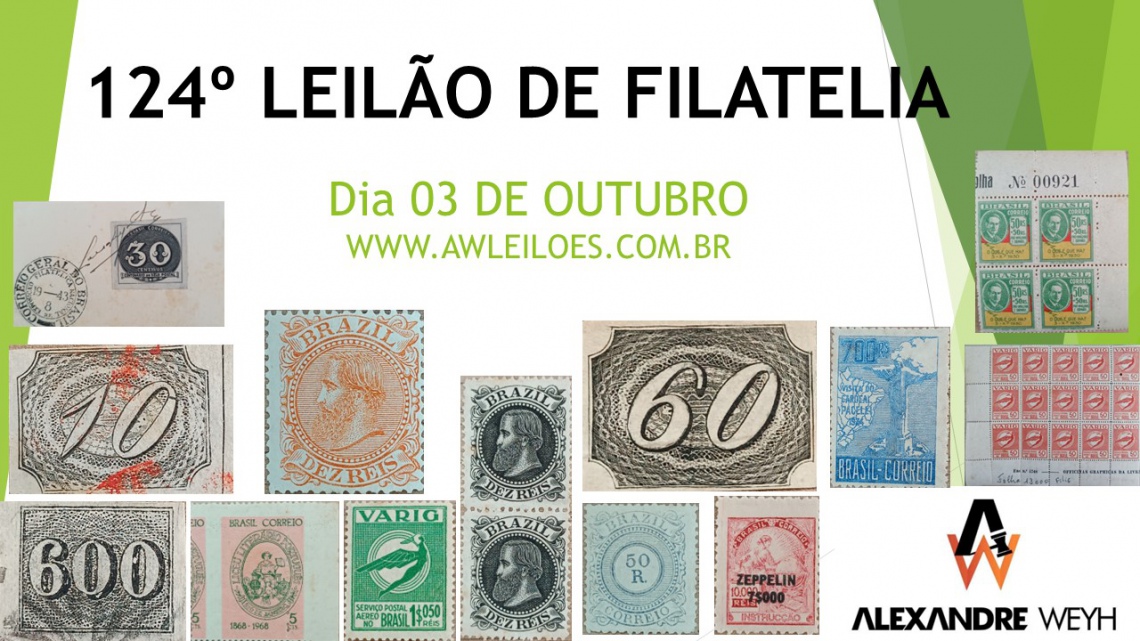 124º LEILÃO FILATELIA  - AWLEILÕES