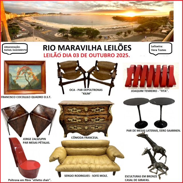RIO X MARAVILHA LEILÕES - LEILÃO DE ARTE E ANTIGUIDADES OUTUBRO 2025